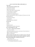 Giáo án Phòng chống bệnh lao