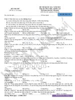 Đề thi thử Quốc gia năm 2015 môn Hóa học khối A, B
