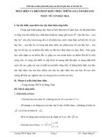 SKKN Phát hiện và biện pháp khắc phục sai lầm khi giải toán về căn bậc hai