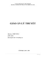 Giáo án Anh văn 2 hệ Cao đẳng học theo tín chỉ