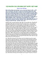 Cội Nguồn Cuả Văn Minh Đất Nước Việt Nam