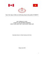 QUY TRÌNH LẤY MẪU ÁP DỤNG CHO MÔ HÌNH THÍ ĐIỂM CHĂN NUÔI, GIẾT MỔ VÀ BÁN BUÔN THỊT LỢN