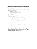 Đề thi vào lớp 10 môn văn , tỉnh bắc ninh