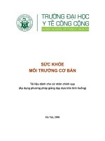 SỨC KHỎE MÔI TRƯỜNG CƠ BẢN