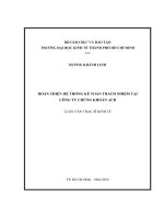 Hoàn thiện hệ thống kế toán trách nhiệm tại công ty chứng khoán ACB