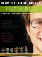 HOW TO TEACH ADULTS LIKE A PRO