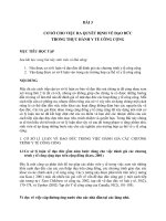 BÀI 3 CƠ SỞ CHO VIỆC RA QUYẾT ĐỊNH VỀ ĐẠO ĐỨC TRONG THỰC HÀNH Y TẾ CÔNG CỘNG