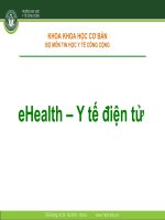 EHealth-Y TẾ ĐIỆN TỬ, ĐẠI HỌC Y TẾ CÔNG CỘNG
