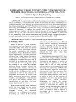 Forecasting energy intensity with fourier residual modified grey model An empirical study in Taiwan