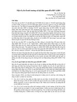 BÁO CÁO MỘT SỐ YẾU TỐ MÔI TRƯỜNG XÃ HỘI LIÊN QUAN ĐẾN HIV-AIDS