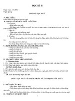 Giáo án ngữ văn 7 học kì II năm học 2014 - 2015 rất chi tiết