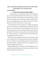 SKKN MỘT VÀI PHƯƠNG PHÁP KHAI THÁC BÀI TOÁN LỚP 6 NHẰM PHÁP TRIỂN TƯ DUY CHO HỌC SINH.