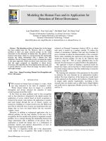 Modeling the Human Face and its application for Detection of Driver Drowsiness