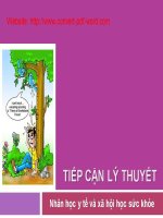 TIẾP CẬN LÝ THUYẾT NHÂN HỌC Y TẾ VÀ XÃ HỘI HỌC SỨC KHỎE