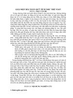 SKKN GIẢI MỘT BÀI TOÁN QUỸ TÍCH NHƯ THẾ NÀO