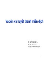 Vacxin và huyết thanh miễn dịch, ĐẠI HỌC Y TẾ CÔNG CỘNG