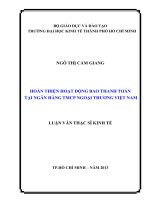 hoàn thiện hoạt động bao thanh toán tại ngân hàng tmcp ngoại thương việt nam