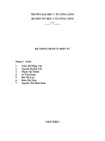 HỆ THỐNG BỆNH ÁN ĐIỆN TỬ, đai học y tế công cộng