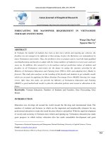 Forecasting the manpower requirement in vietnamese tertiary institutions.PDF