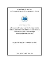 đánh giá những bất cập và cải thiện trong chính sách mới về thi phí bảo về môi trường đối với nước thải công nghiệp trường hợp tỉnh đồng nai