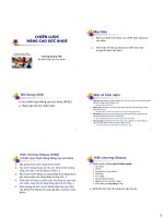 CHIẾN LƯỢC NÂNG CAO SỨC KHỎE, TRƯƠNG QUANG TIẾN, BỘ MÔN GIÁO DỤC SỨC KHỎE