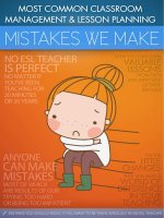 MOST COMMON MISTAKES TEACHERS MAKE