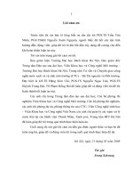 Nghiên cứu mô hình hoá quá trình xử lý nước thải bệnh viện bằng thiết bị CN 2000