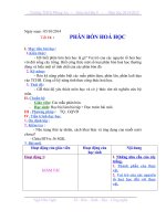 Tiết 16  Hóa 9  Phân bón hóa học