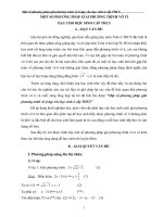 SKKN Một số phương pháp giải phương trình vô tỉ dạy cho học sinh ở cấp THCS