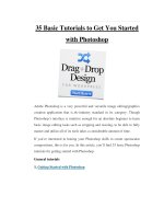 35 basic tutorials to get you started with photoshop