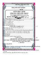 Tìm GTNN và GTLN bằng phương pháp dồn biến