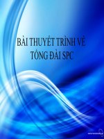 BÀI THUYẾT TRÌNH VỀ TỔNG ĐÀI SPC