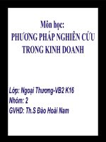 PHƯƠNG PHÁP NGHIÊN CỨU TRONG KINH DOANH ỨC ĐỘ HIỆU QUẢ CỦA GÓI VAY 30 GHÌN TỶ ĐỐI VỚI THỊ TRƯỜNG NHÀ Ở THƯƠNG MẠI NĂM 2014 TẠI TP. HỒ CHÍ MINH