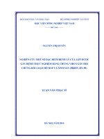 Nghiên cứu một số đặc điểm bệnh lý của lợn được gây bệnh thực nghiệm bằng chủng virus gây hội chứng rối loạn hô hấp và sinh sản (PRRSV - HY - 09)