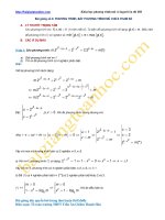 Bài giảng số 8. Các bài toán phương trình mũ và logarit chứa tham số