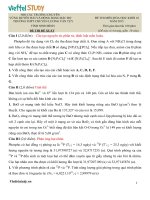 Đề đề xuất thi học sinh giỏi lớp 10 Duyên Hải môn Hóa Học tỉnh Ninh Bình năm học 20142015