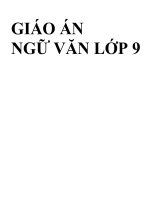 GIÁO án NGỮ văn lớp 9 mới NHẤT