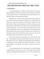 SKKN Tiểu luận môn đổi mới phương pháp dạy học toán