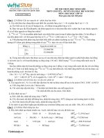 Đề đề xuất thi học sinh giỏi lớp 10 Duyên Hải môn Hóa Học tỉnh Thừa Thiên Huế năm học 20142015