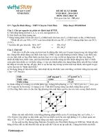 Đề đề xuất thi học sinh giỏi lớp 10 Duyên Hải môn Hóa Học tỉnh Vĩnh Phúc năm học 20142015