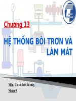 thuyết trình Chương 13 Hệ thống bôi trơn và làm mát