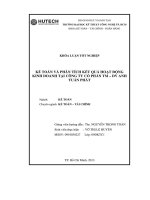 Kế toán và phân tích kết quả hoạt động kinh doanh tại công ty cổ phần thương mại dịch vụ anh tuấn phát