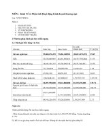 Kinh Tế và Phân tích Hoạt động Kinh doanh thương mại phương pháp đánh giá theo chiều ngang