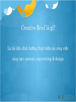 tìm hiểu về Creative Brief