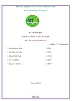 THIẾT KẾ MẠNG LƯỚI CẤP NƯỚC TP.TÂN AN TỈNH LONG AN