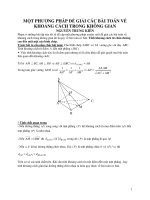 Khoảng cách trong HHKG