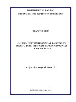 Cải tiến quy trình sản xuất tại công ty điện tử jabil việt nam bằng phương pháp lean six sigma