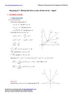 Hàm số mũ và hàm số logarit và một số dạng bài tập
