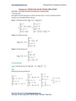 Các phương pháp giải bất phương trình logarit thường gặp trong đề thi đại học