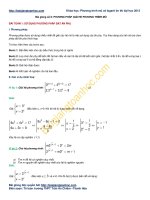 Bài giảng số 6. Các phương pháp giải hệ phương trình mũ trong đề thi đại học